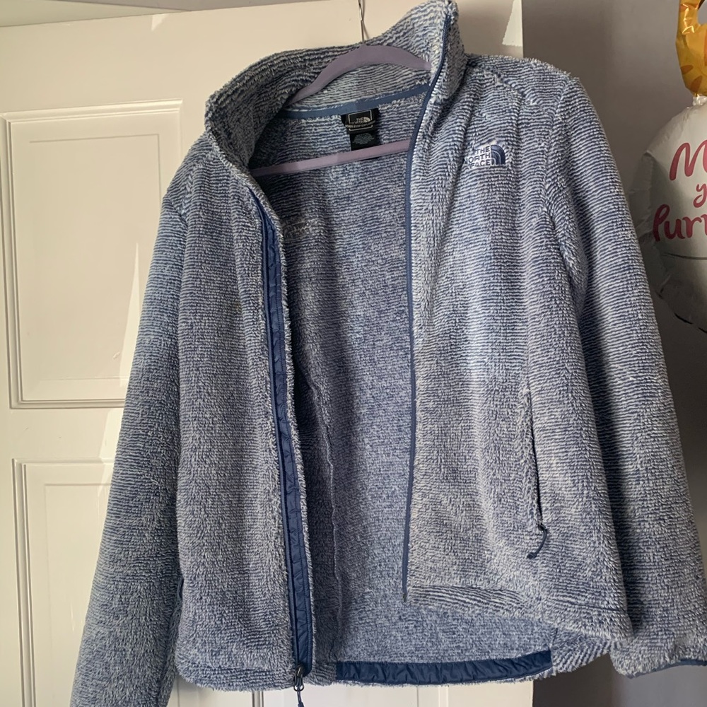 North face fuzzy jacket
